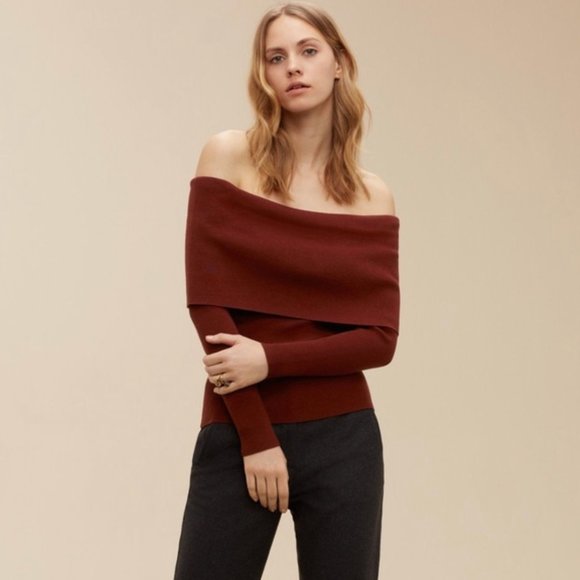 ARITZIA WILFRED | Croquis Off Shoulder Sweater - Picture 1 of 4